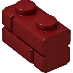 LEGO Brick - Mansory Dark Red 1x2 ( 50 Unidades )